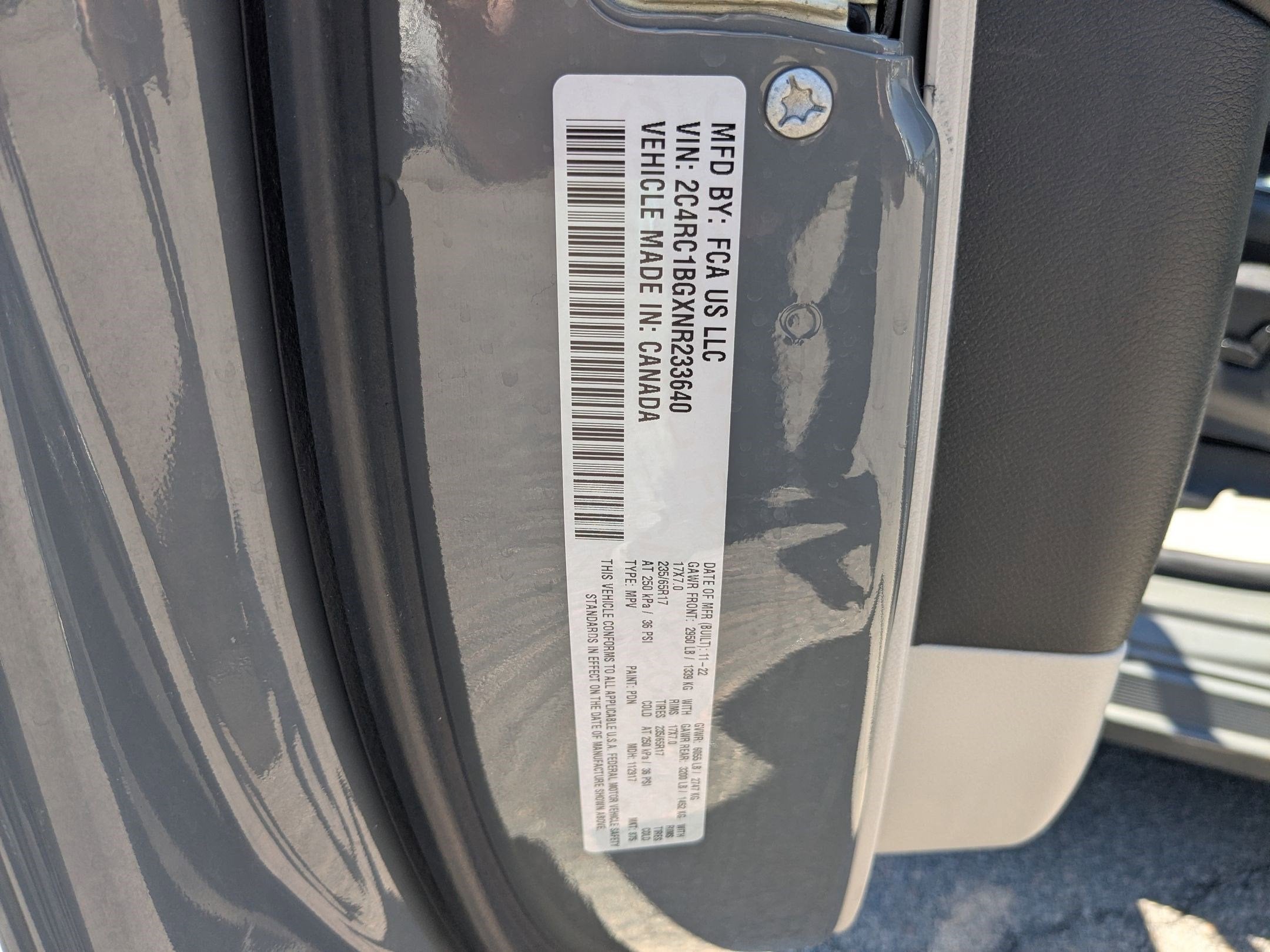 2022 Chrysler Pacifica Touring L