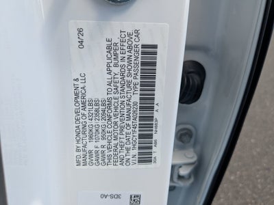 2026 Honda Accord Sedan SE