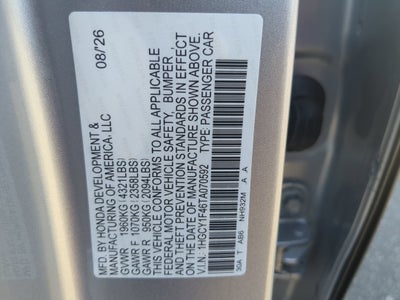2026 Honda Accord Sedan SE