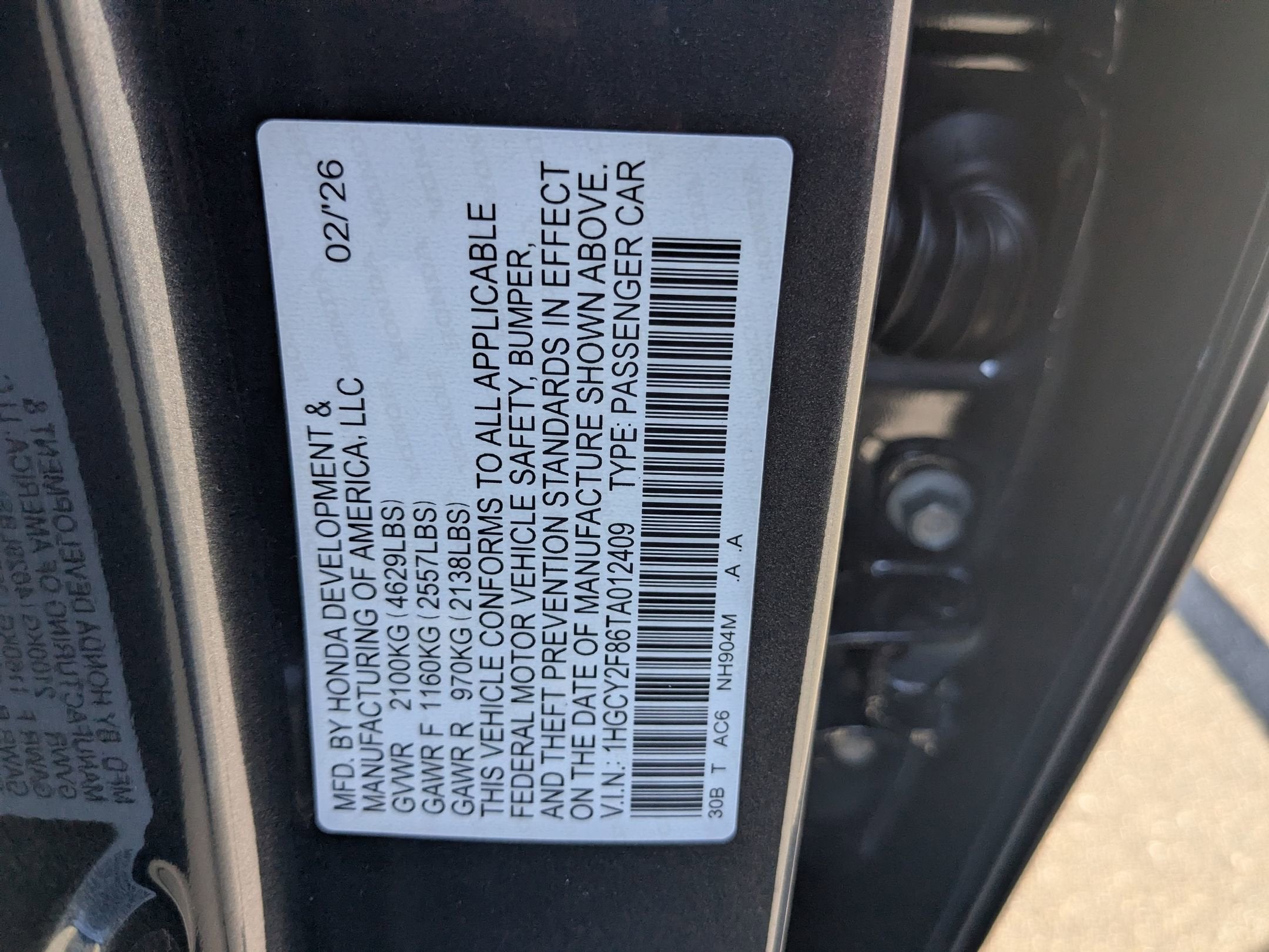 2026 Honda Accord Hybrid Touring