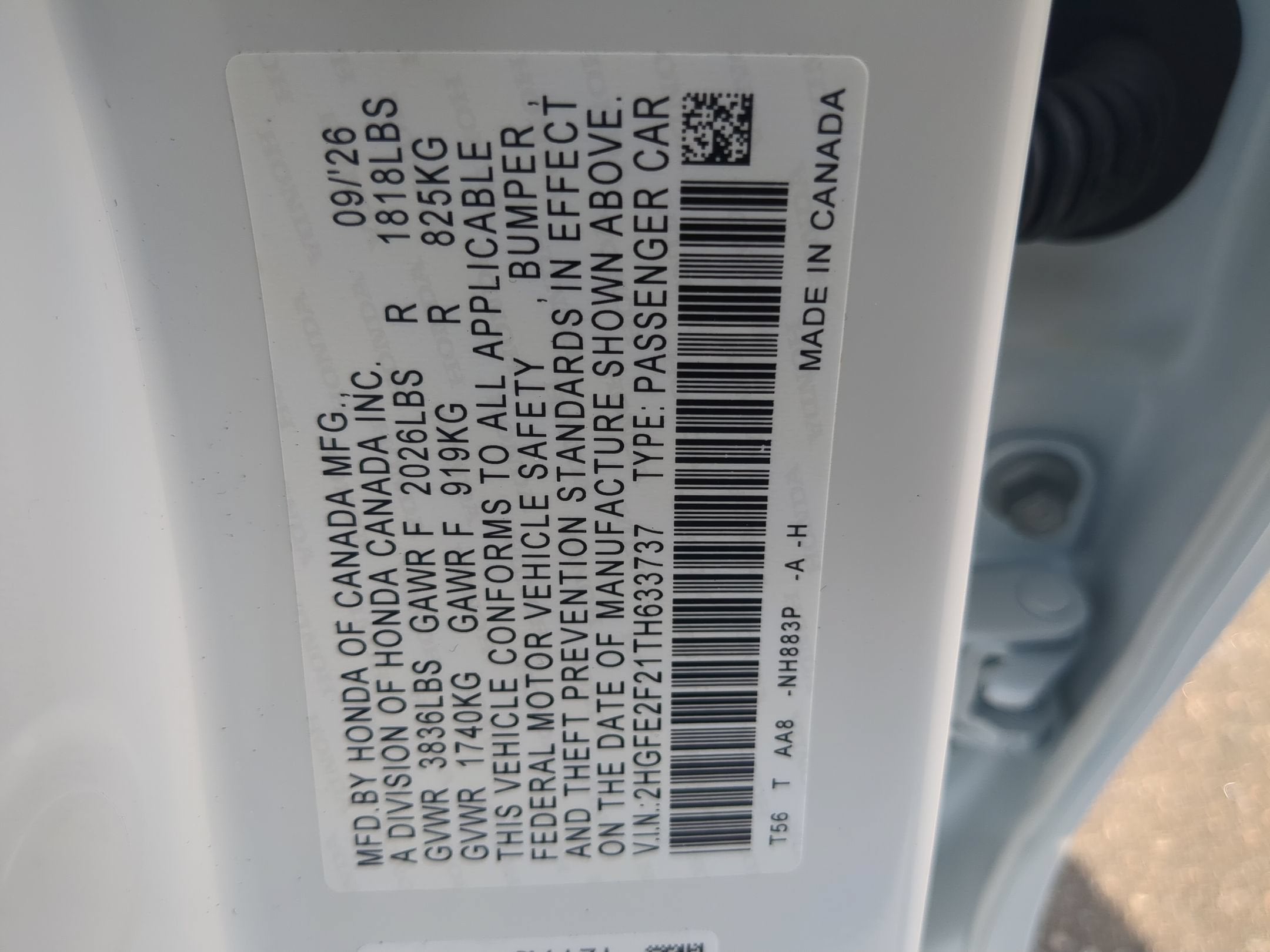 2026 Honda Civic Sedan LX