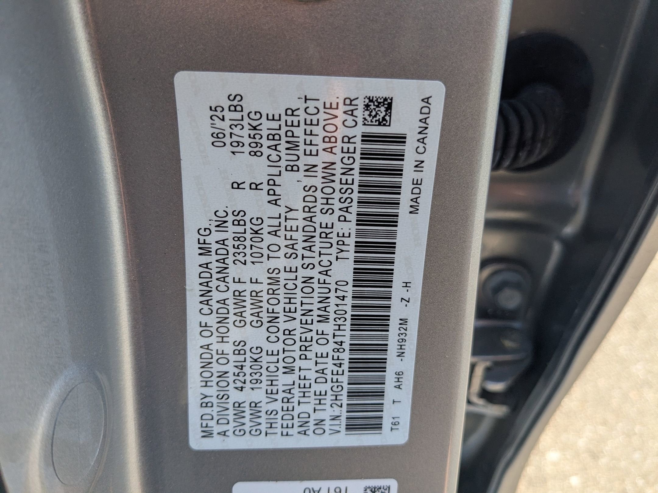 2026 Honda Civic Sedan Hybrid Sport