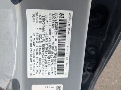 2026 Honda Civic Sedan Hybrid Sport