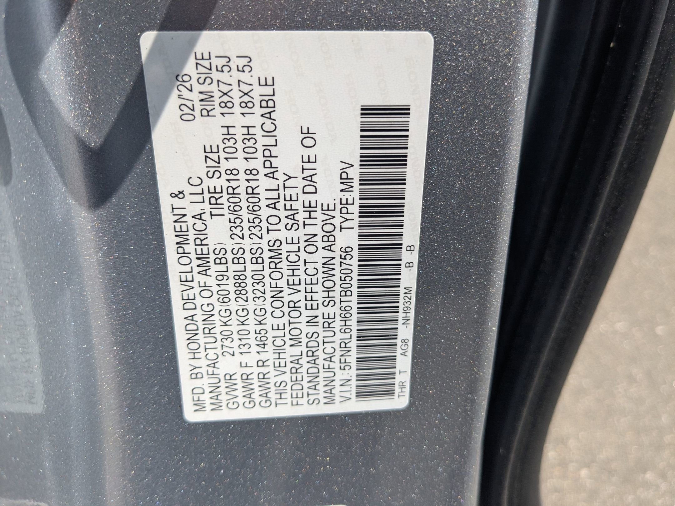 2026 Honda Odyssey EX-L