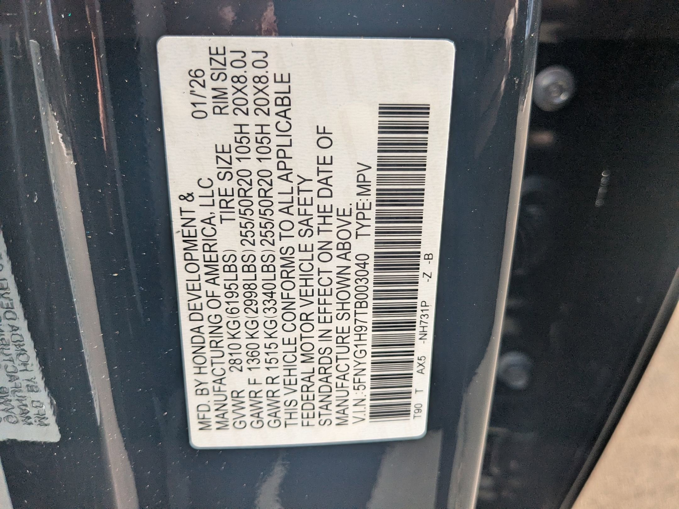 2026 Honda Pilot Black Edition