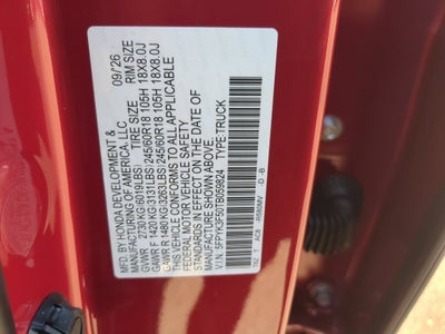 2026 Honda Ridgeline RTL