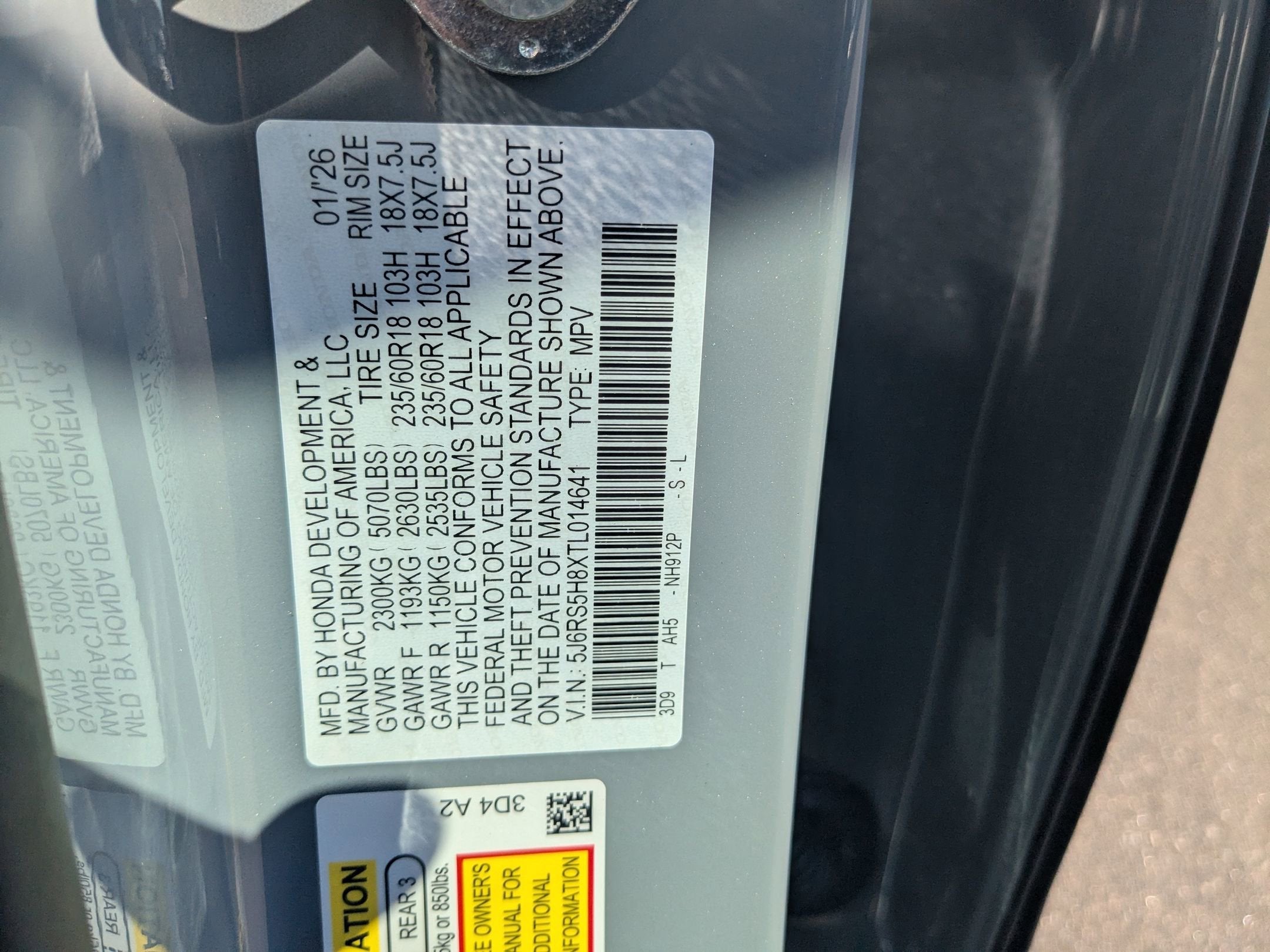 2026 Honda CR-V Hybrid Sport-L