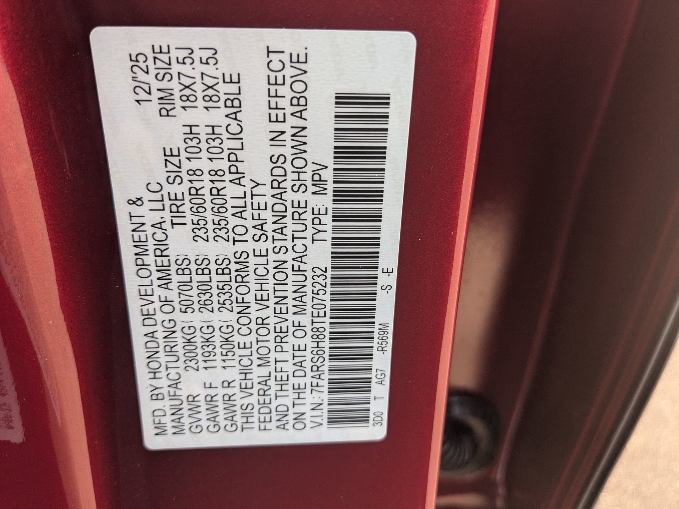 2026 Honda CR-V Hybrid Sport-L