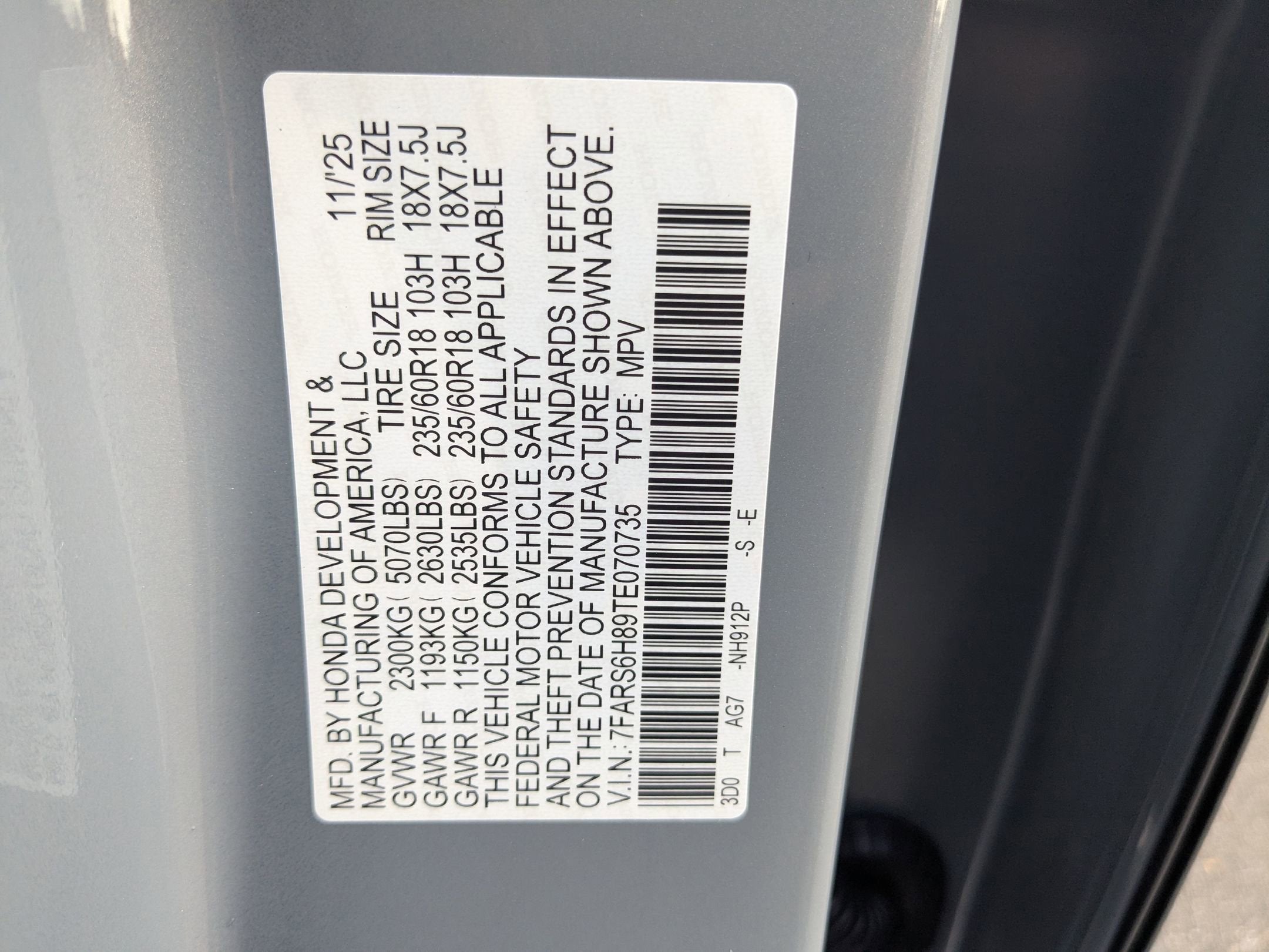 2026 Honda CR-V Hybrid Sport-L