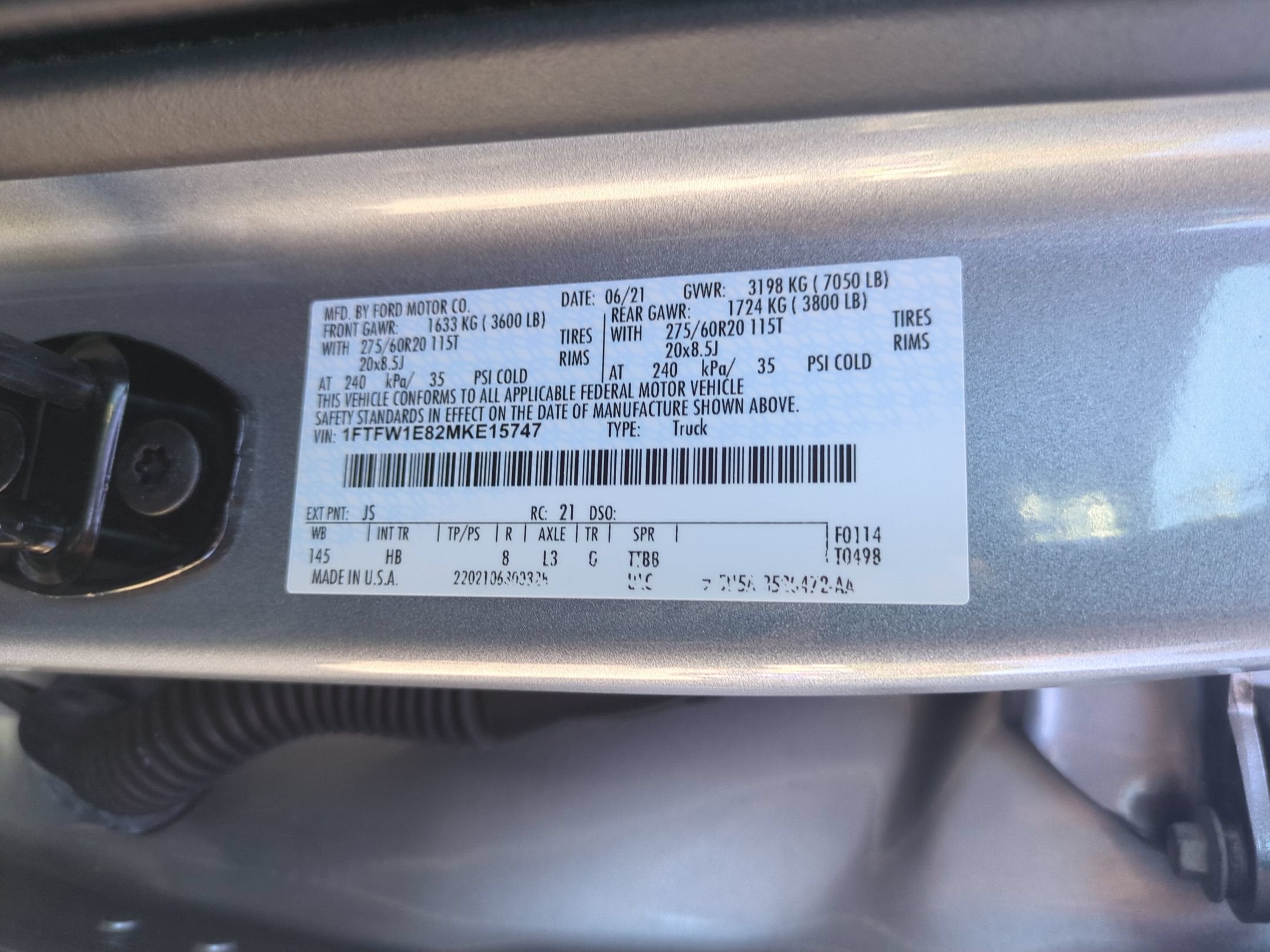 2021 Ford F-150 LARIAT