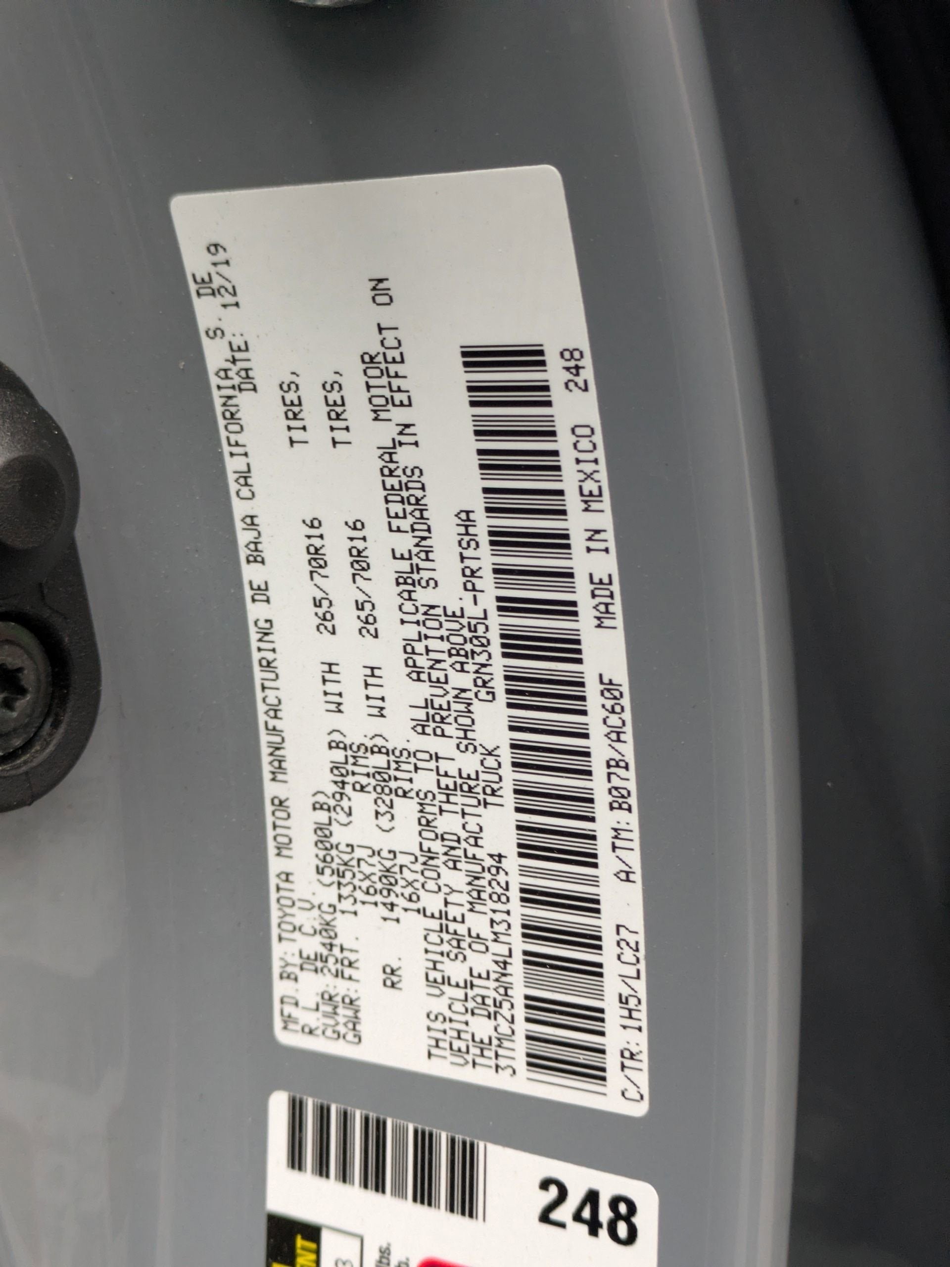 2020 Toyota Tacoma 4WD TRD Off-Road