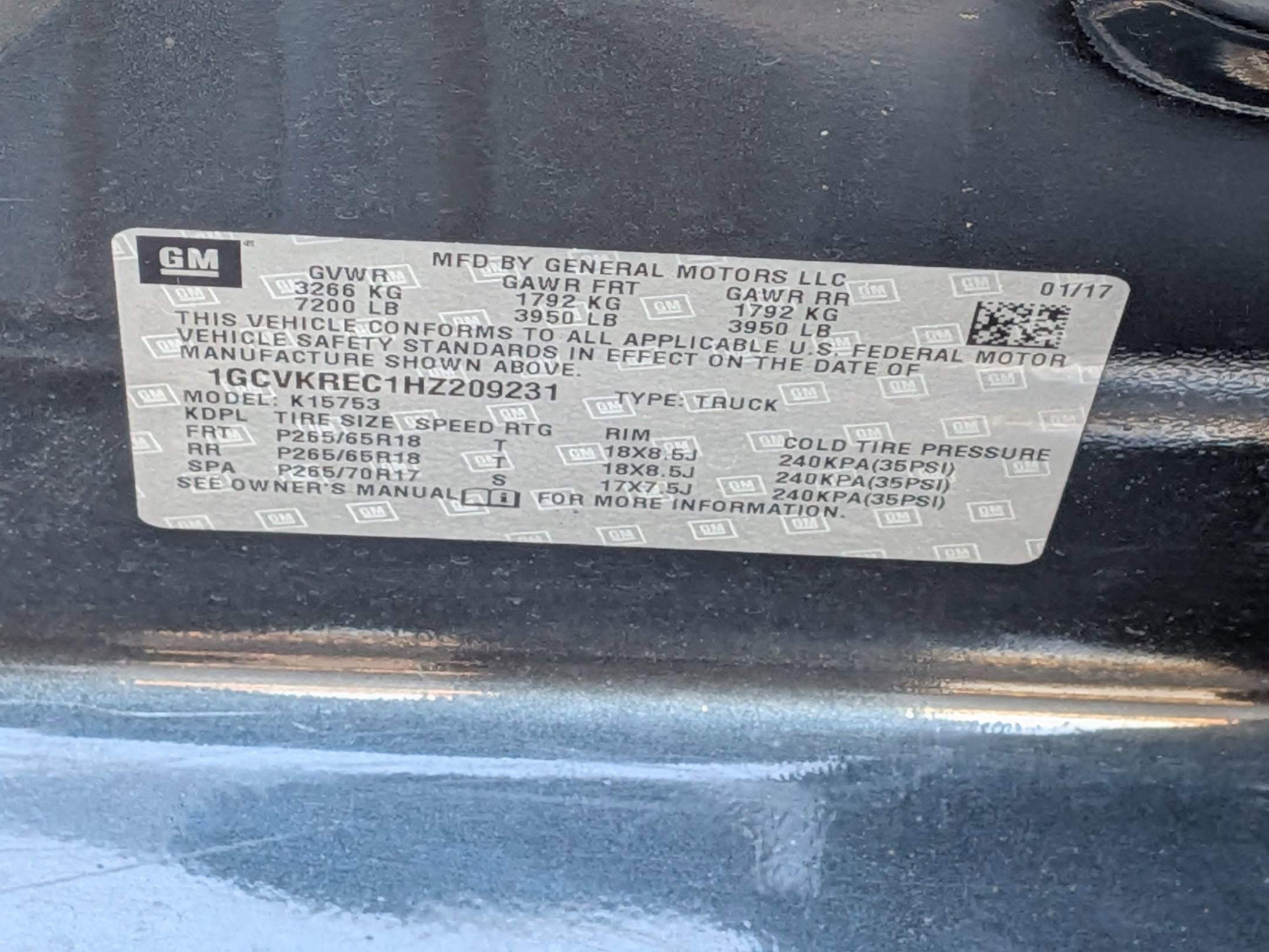 2017 Chevrolet Silverado 1500 LT