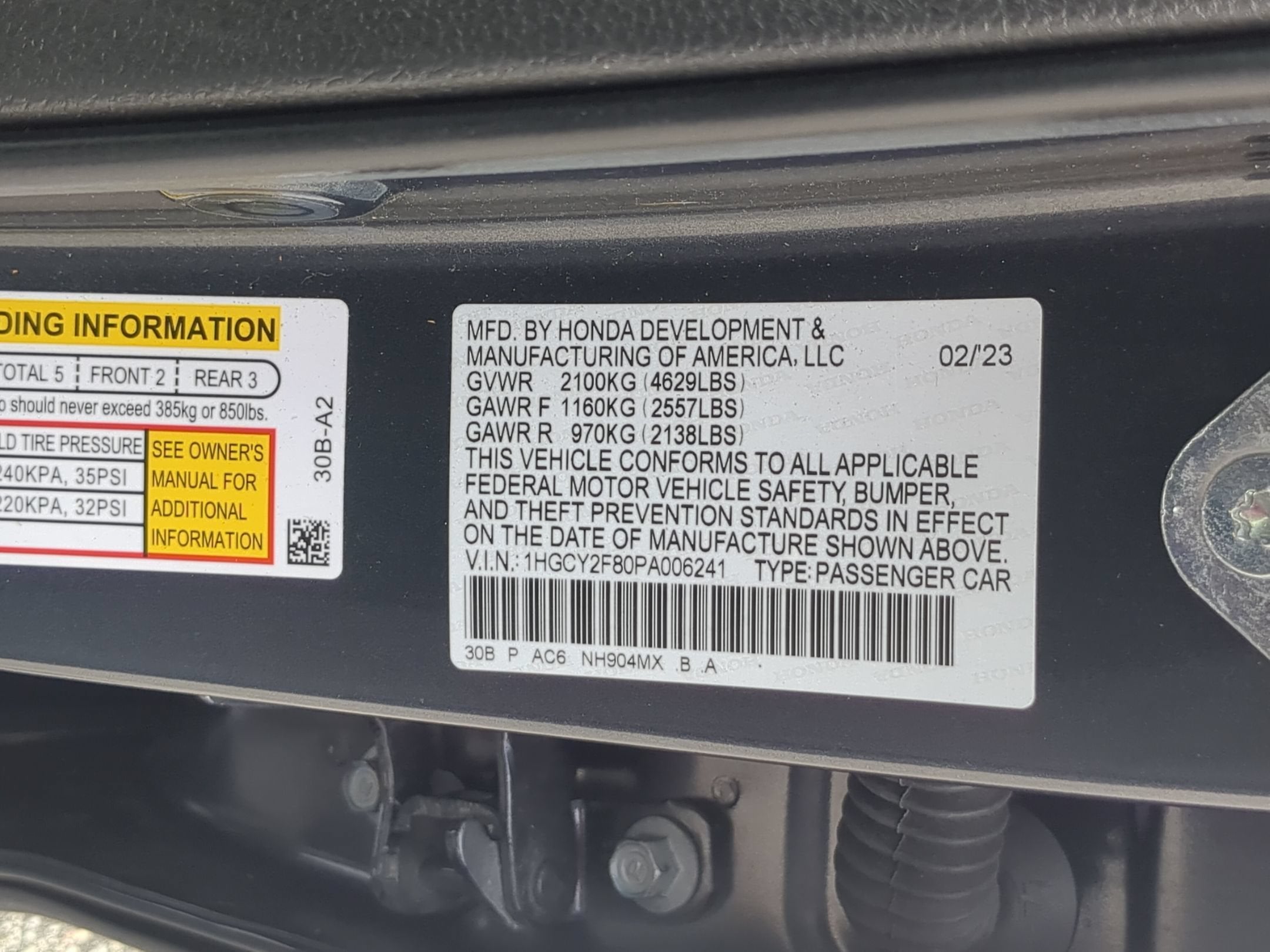 2023 Honda Accord Hybrid Touring