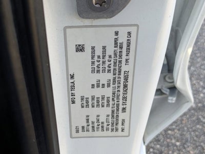 2021 Tesla Model 3 Standard Range Plus