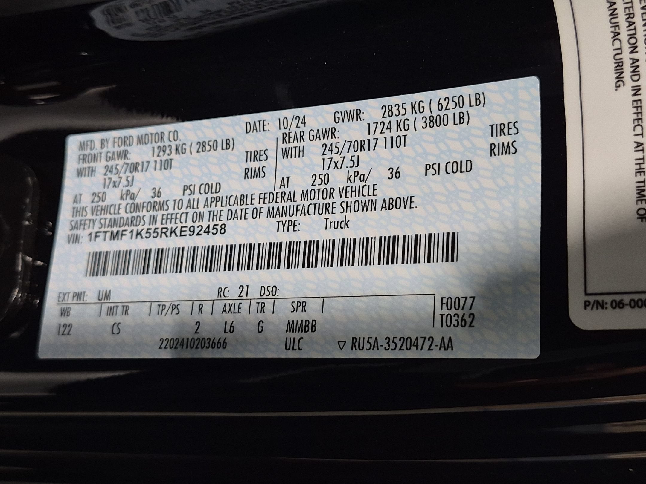 2024 Ford F-150 Saleen White Label