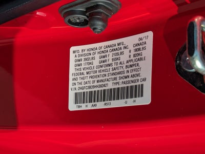 2017 Honda Civic Coupe EX-T