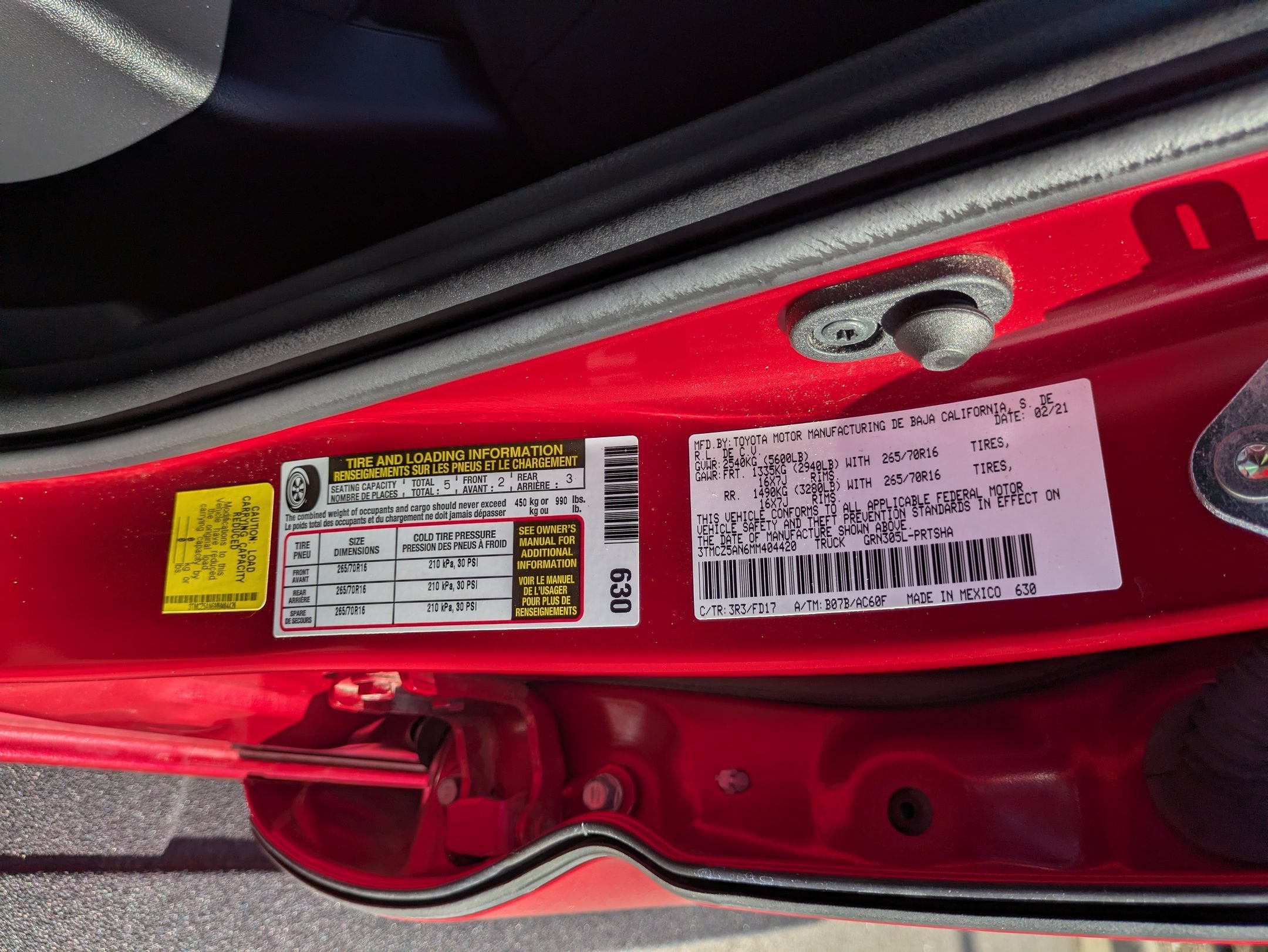 2021 Toyota Tacoma 4WD TRD Off Road