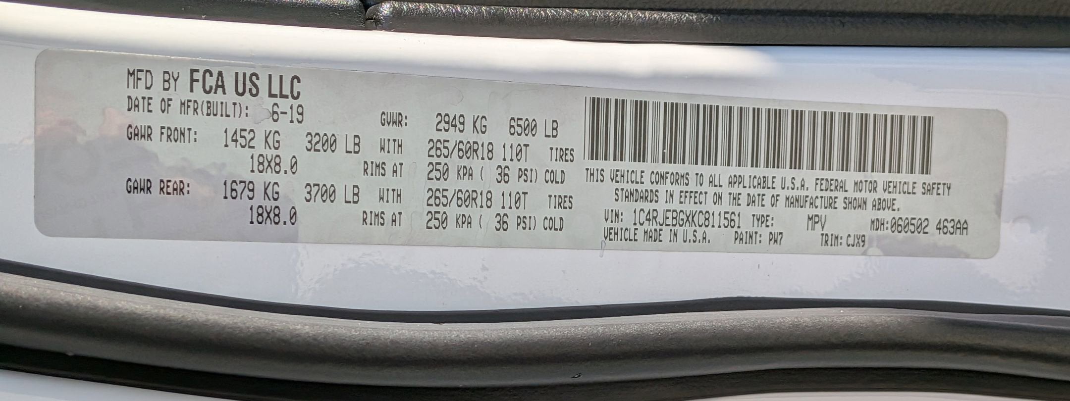 2019 Jeep Grand Cherokee Limited