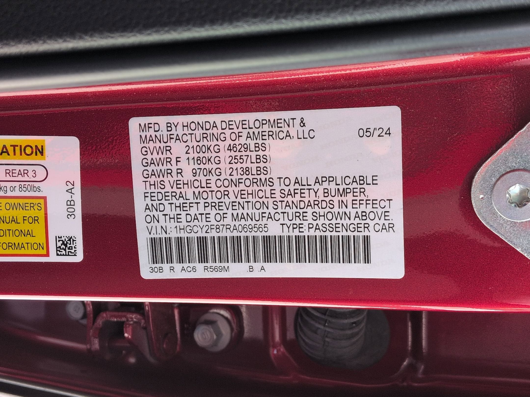 2024 Honda Accord Hybrid Touring