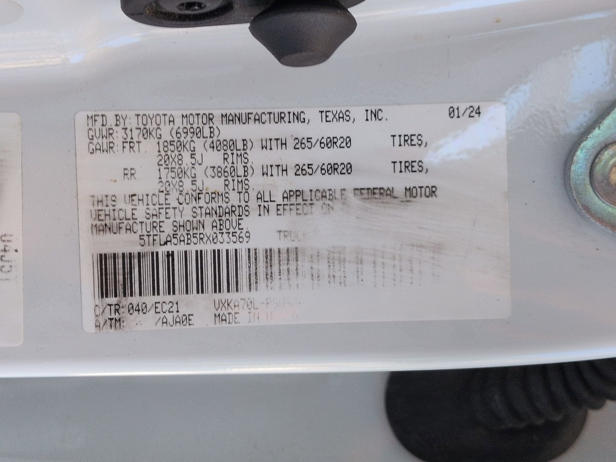 2024 Toyota Tundra 2WD SR5