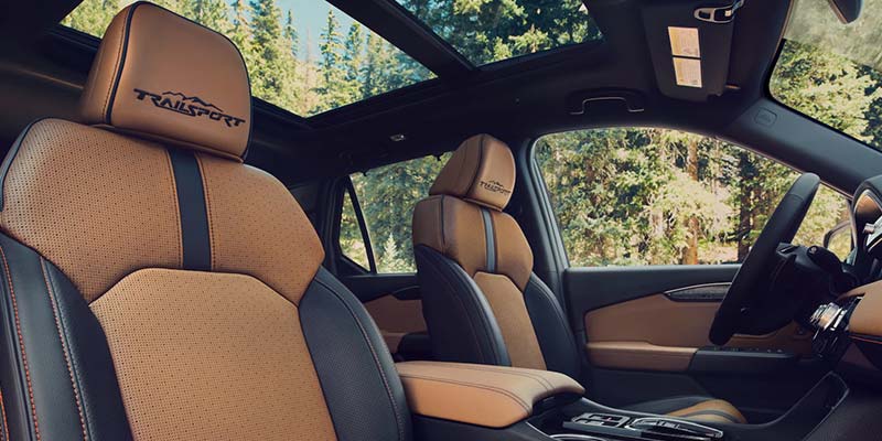 Interior view with seating capacity of 2026 Honda Passport