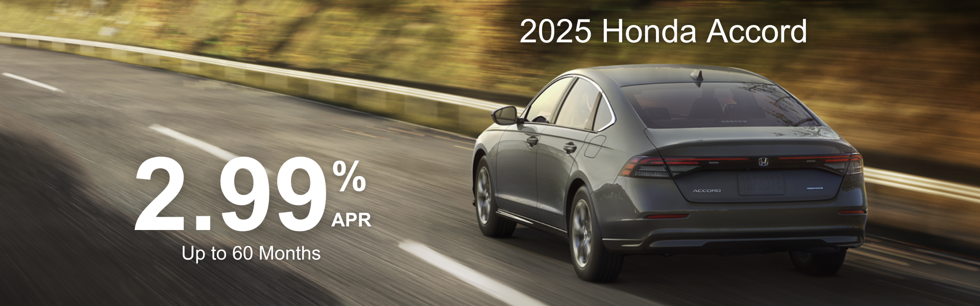 2025 Honda Accord 2.99% APR Up to 60 Months