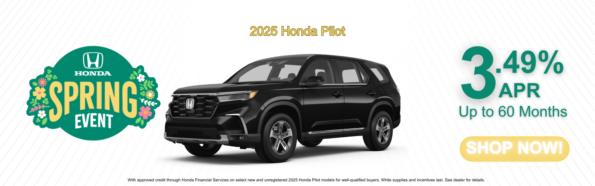 President's Day Sales Event 25 Honda Pilot