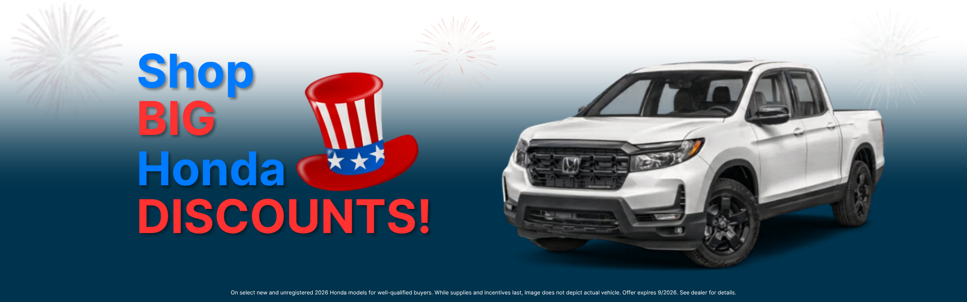New Honda Discounts