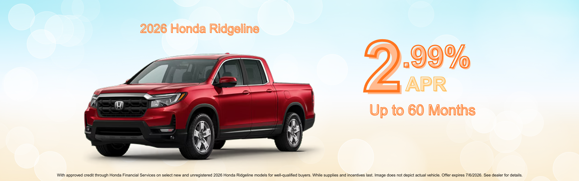 2026 Honda Ridgeline APR