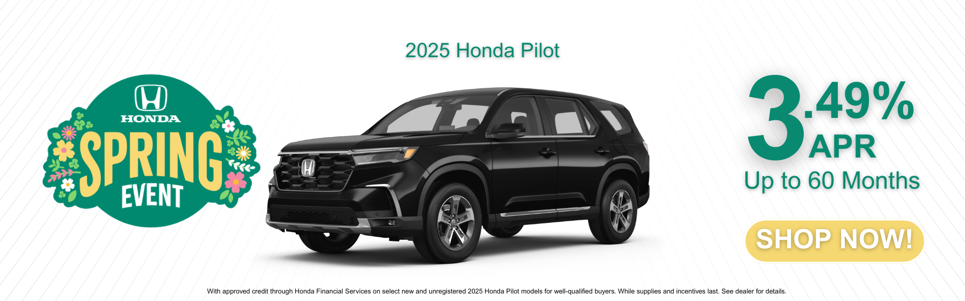 President's Day Sales Event 25 Honda Pilot